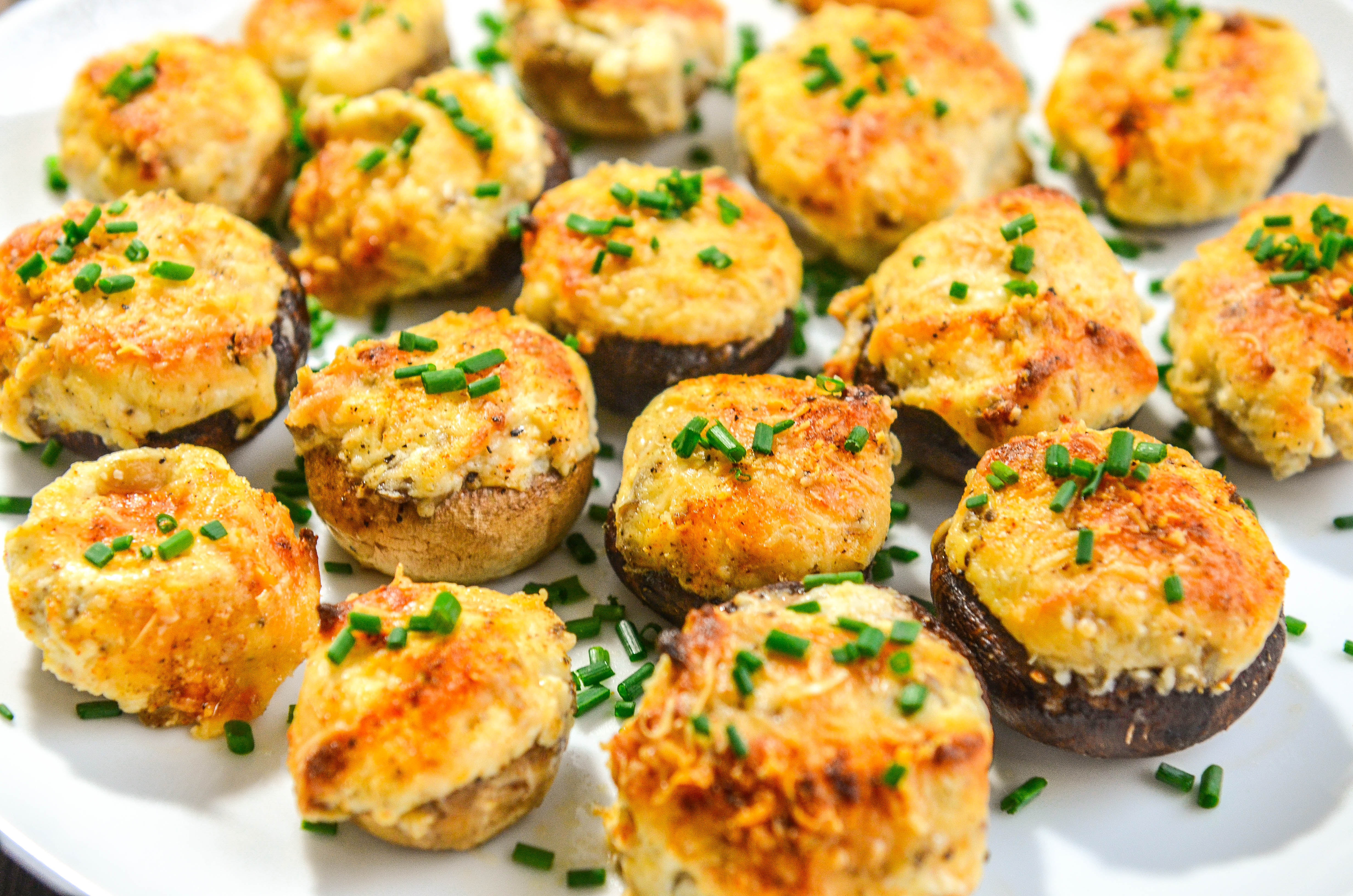 Spicy Parmesan Stuffed Mushrooms 2