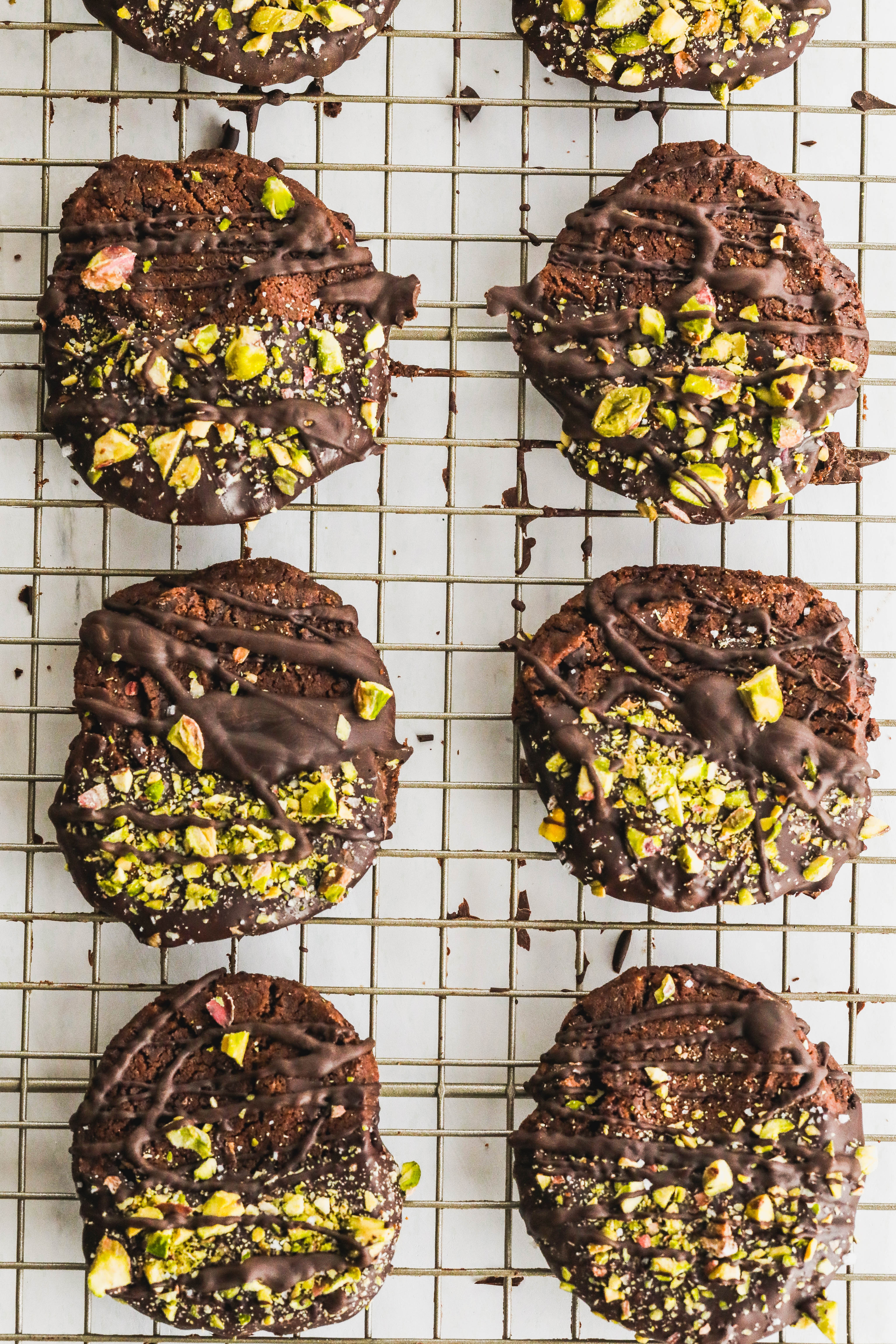 Pistachio Chocolate Sables with Chocolate Drizzle.jpg