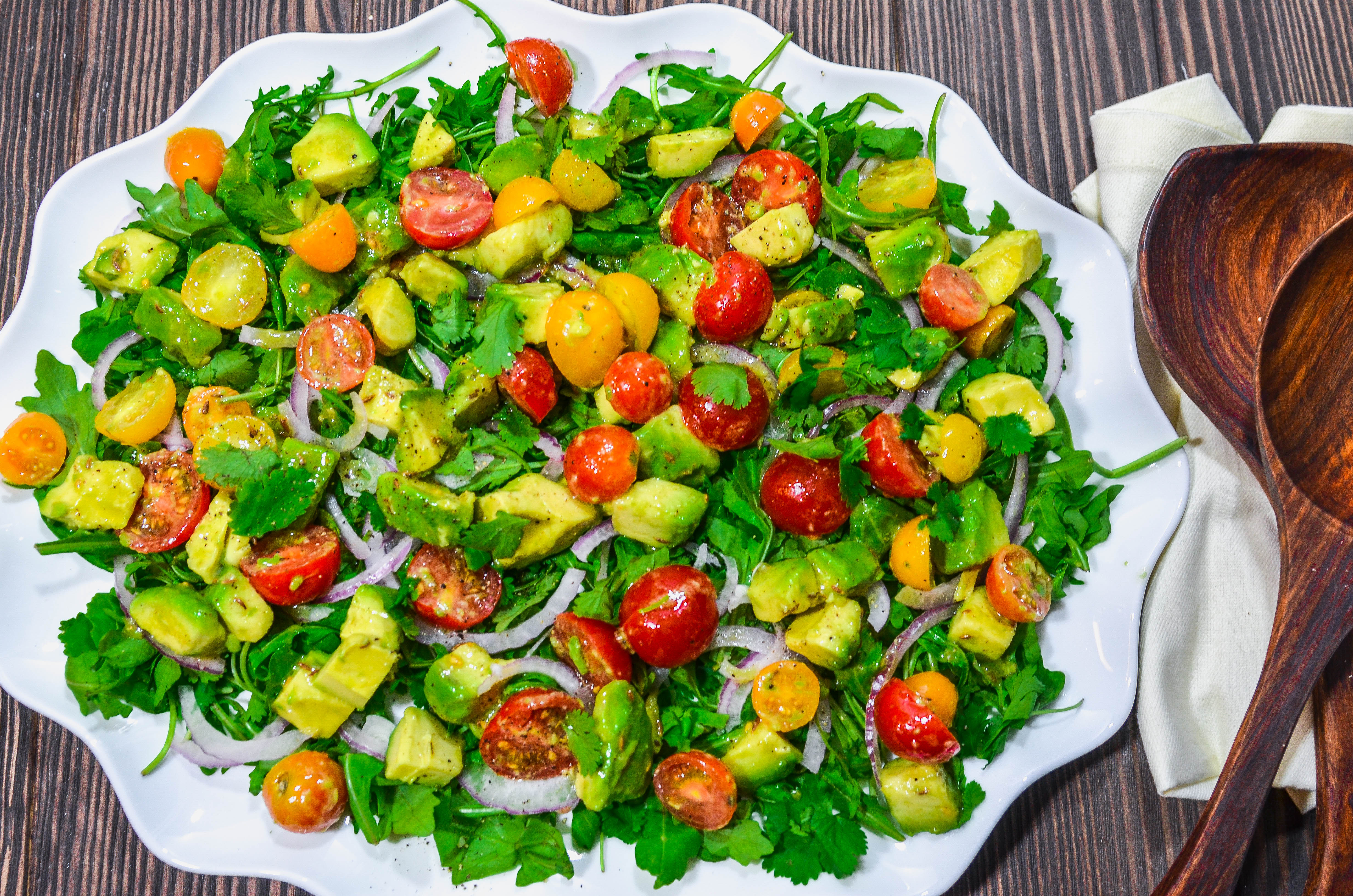 Avocado Salad with Tomatoes, Arugula and Toasted Cumin-Lime Vinaigrette-3.jpg