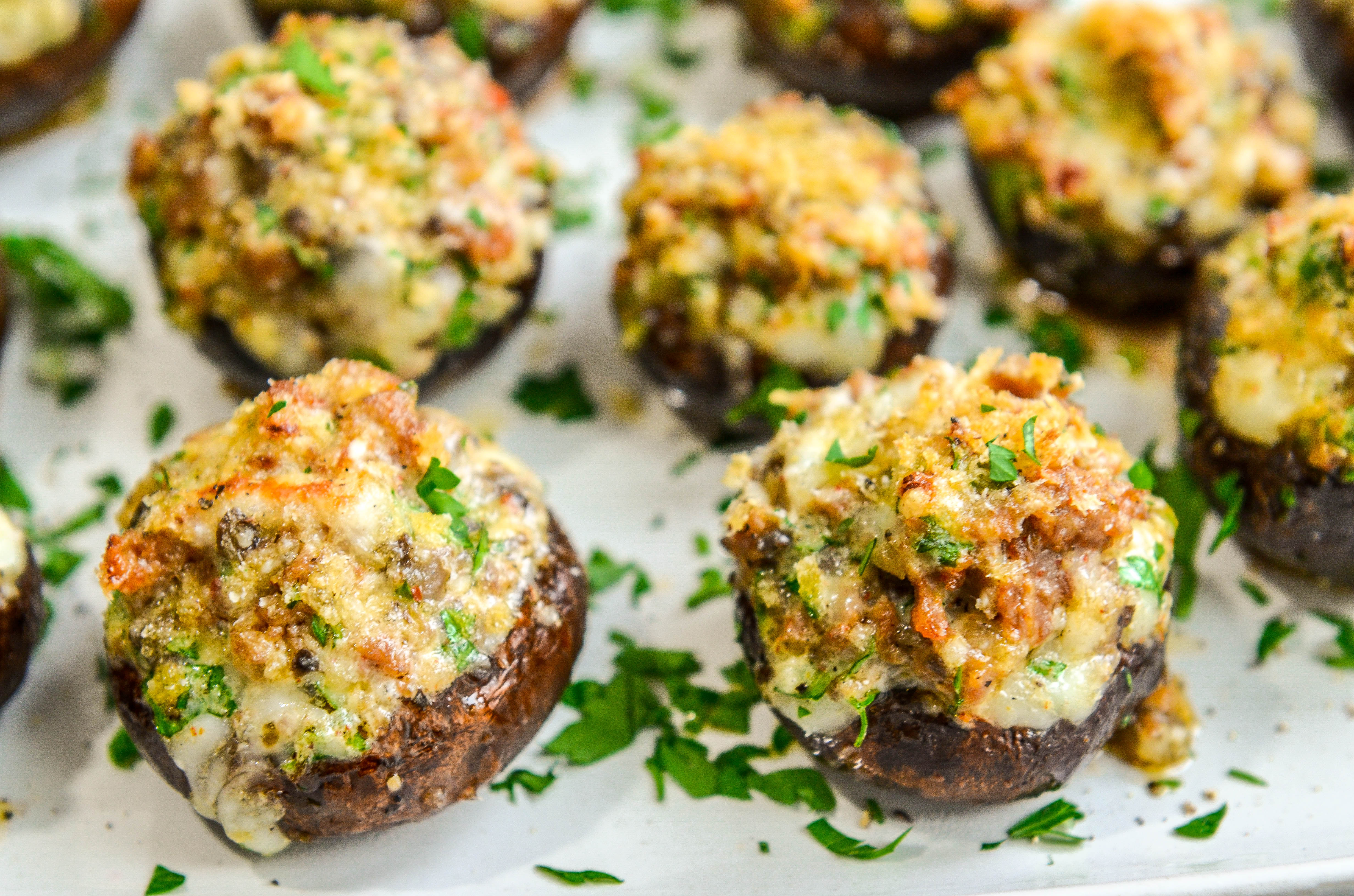 Sausage Stuffed Mushrooms-2