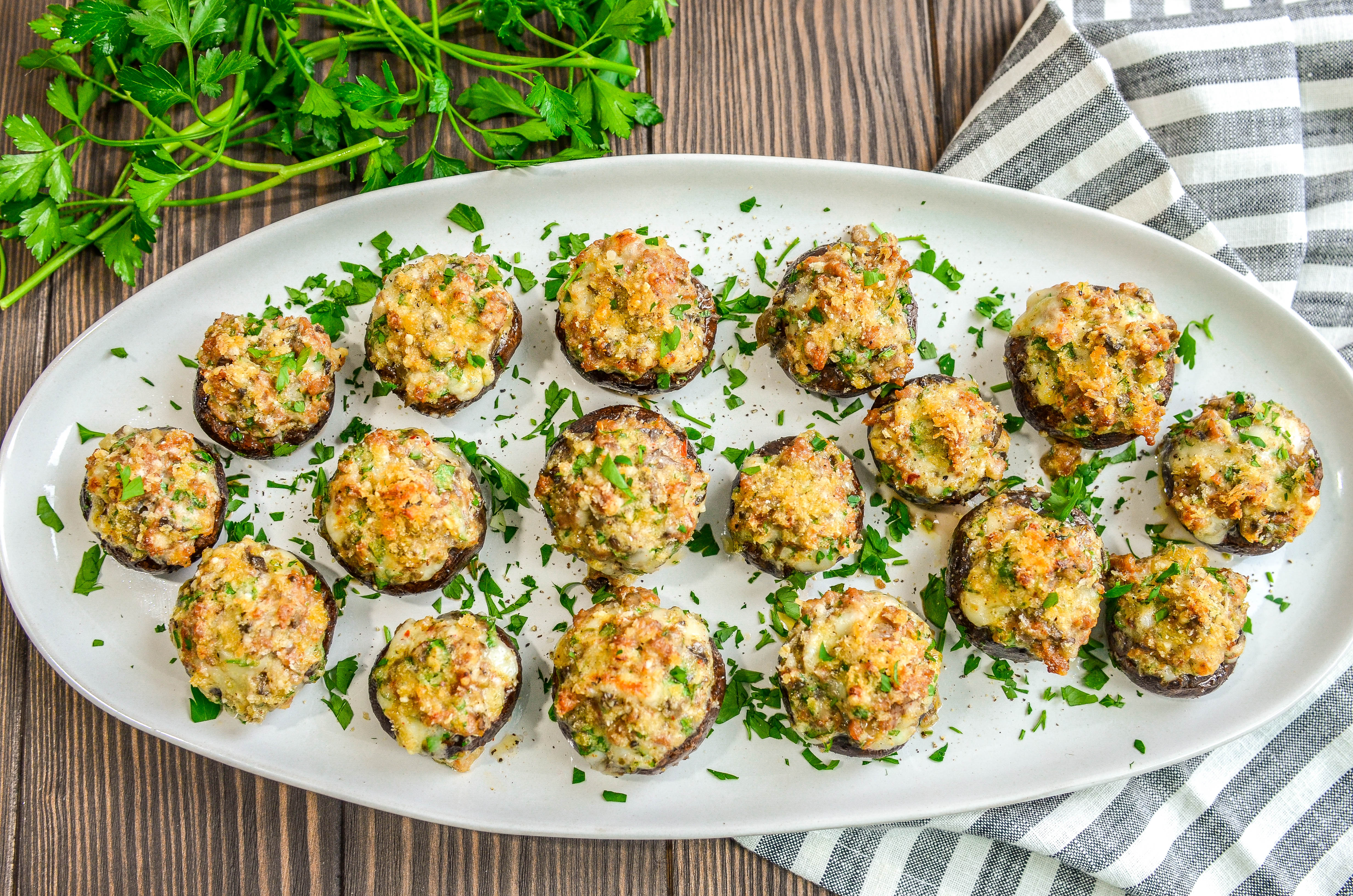 Sausage Stuffed Mushrooms