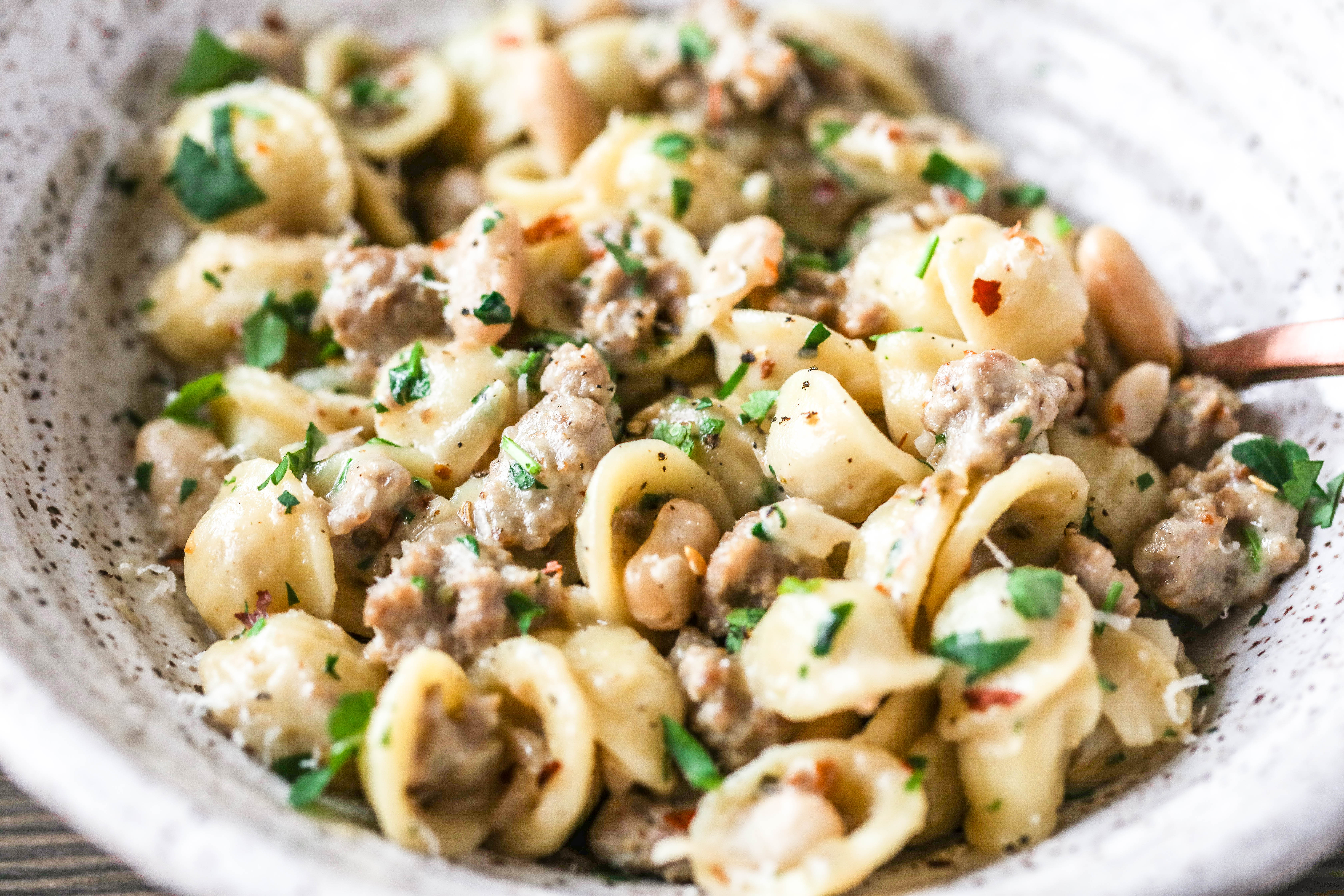 Orecchiette with Mascarpone, White Beans and Sausage-3.jpg