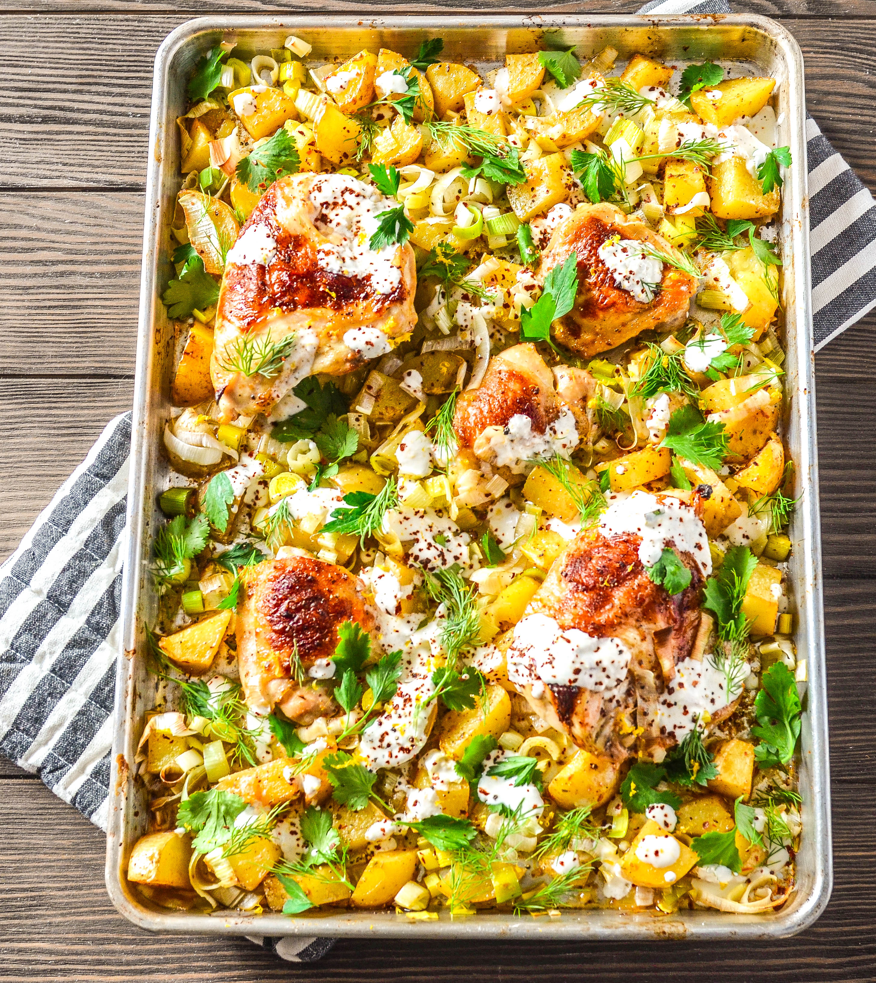 Sheet Pan Harissa Chicken with Potatoes, Leeks and Yogurt-3.jpg