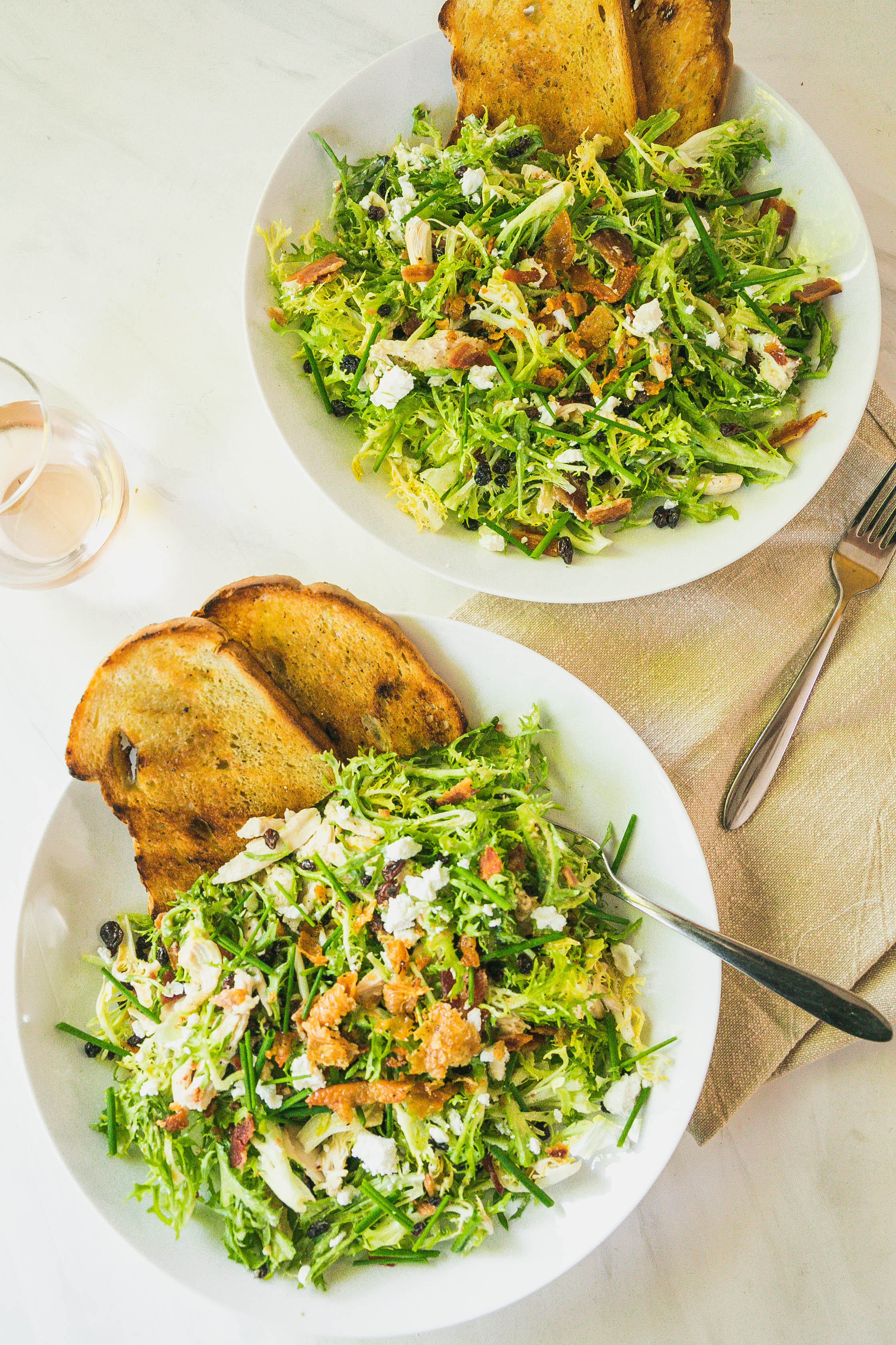 Warm Chicken and Frisée Salad with Bacon Fat Vinaigrette and Chicken Skin Garnish-3.jpg
