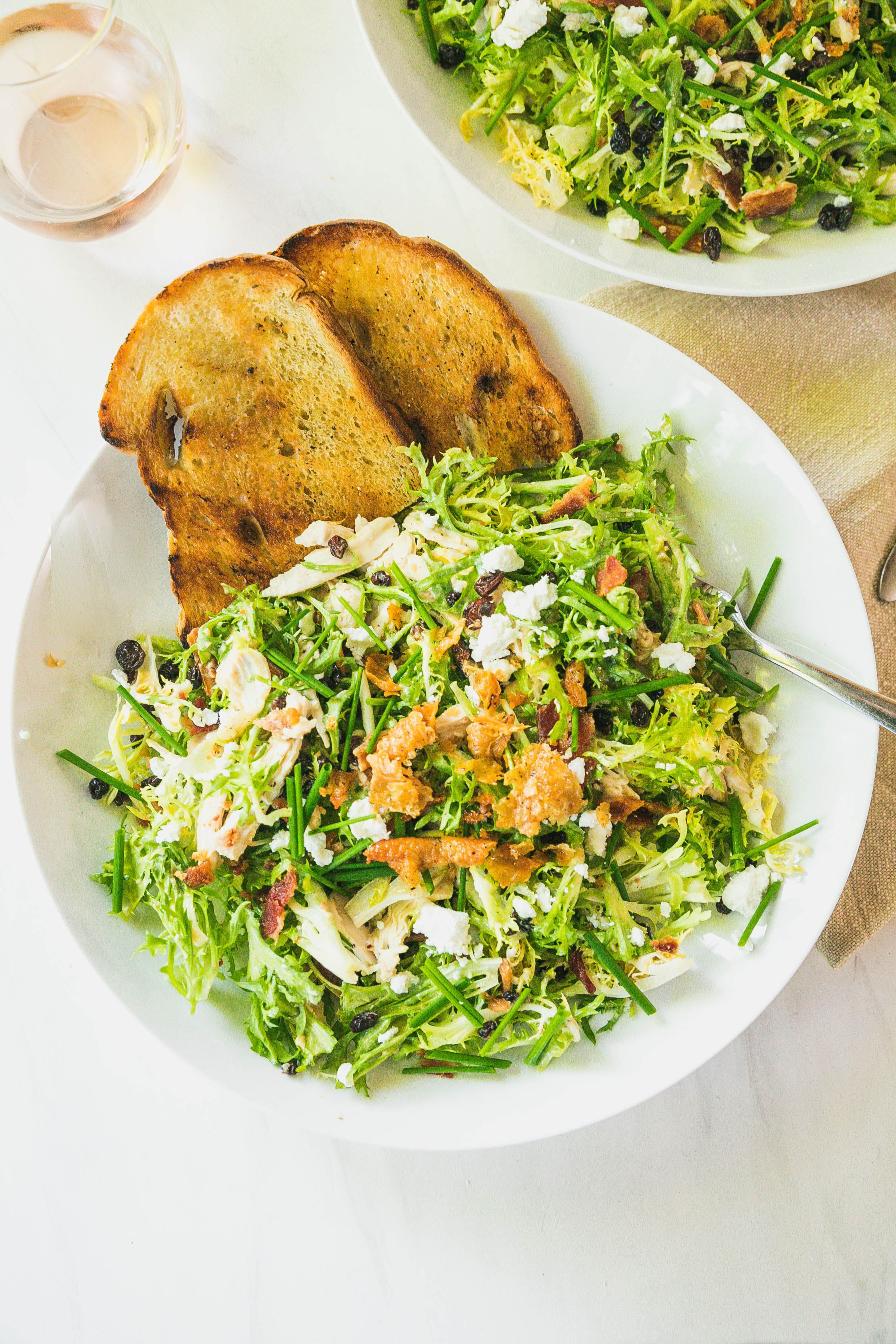 Warm Chicken and Frisée Salad with Bacon Fat Vinaigrette and Chicken Skin Garnish-4.jpg