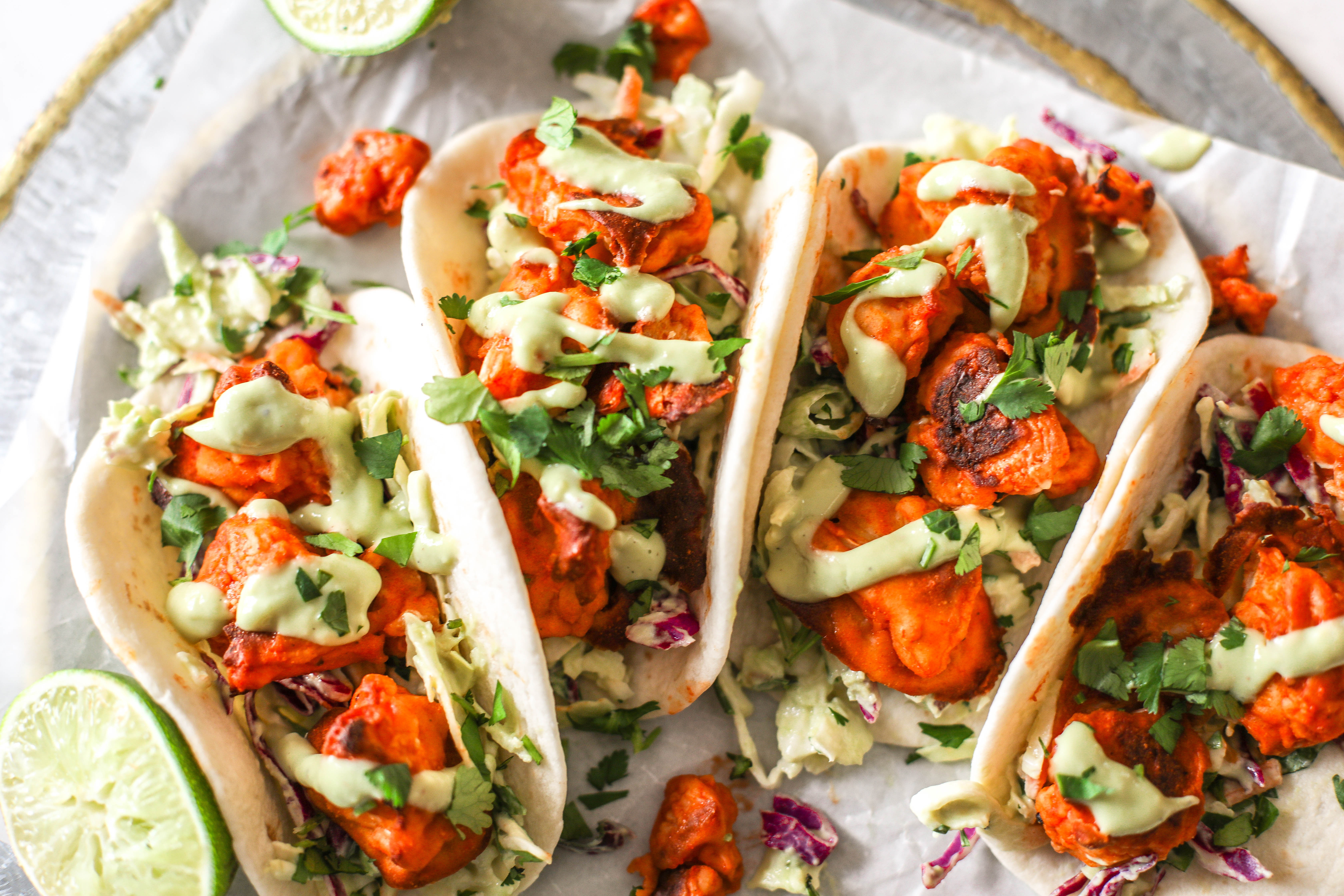 Buffalo Cauliflower Tacos with Avocado Crema and Slaw-7.jpg