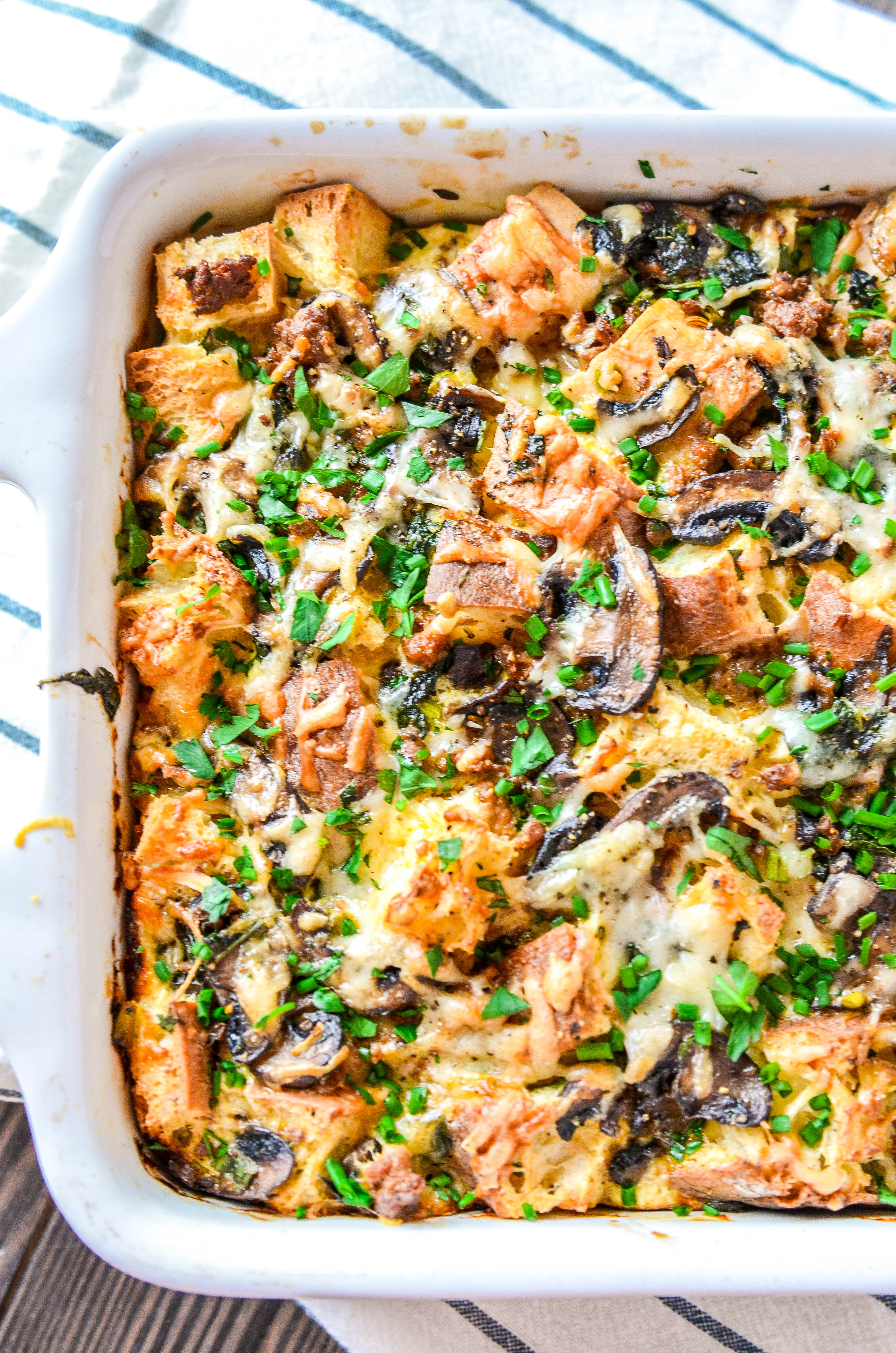 Sausage, Mushroom & Kale Breakfast Casserole-3.jpg