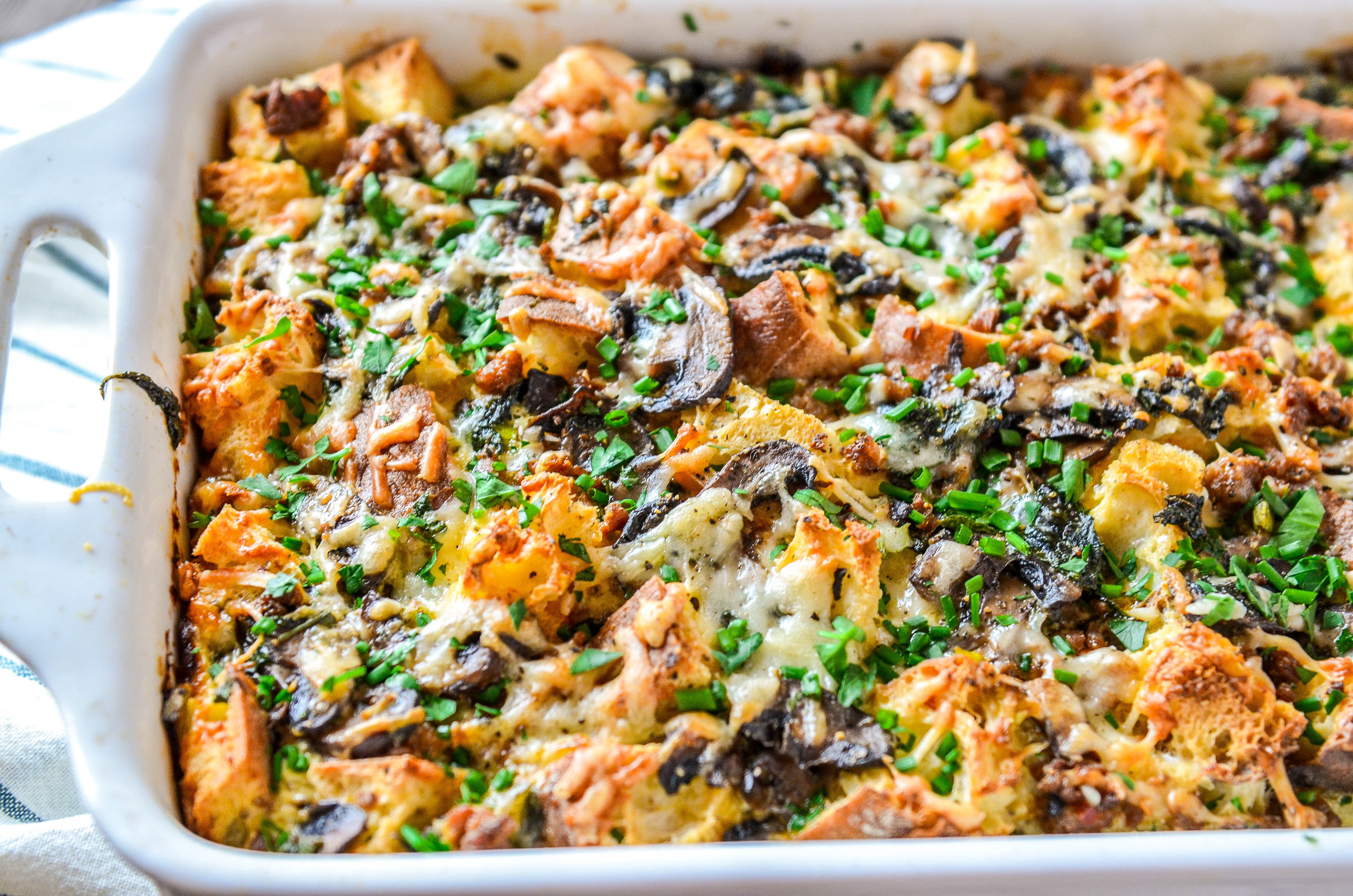 Sausage, Mushroom & Kale Breakfast Casserole-4.jpg
