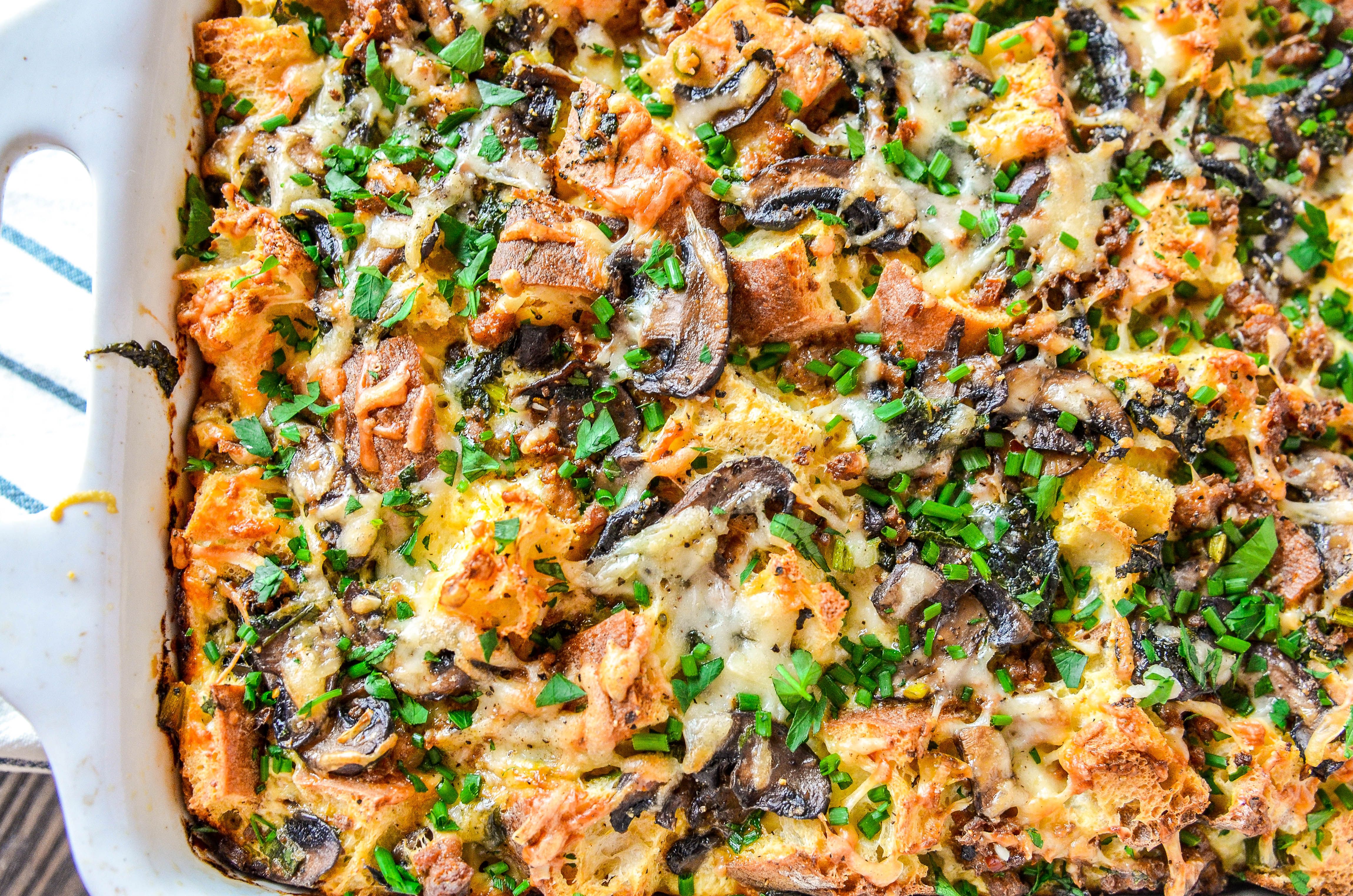 Sausage, Mushroom & Kale Breakfast Casserole-5.jpg