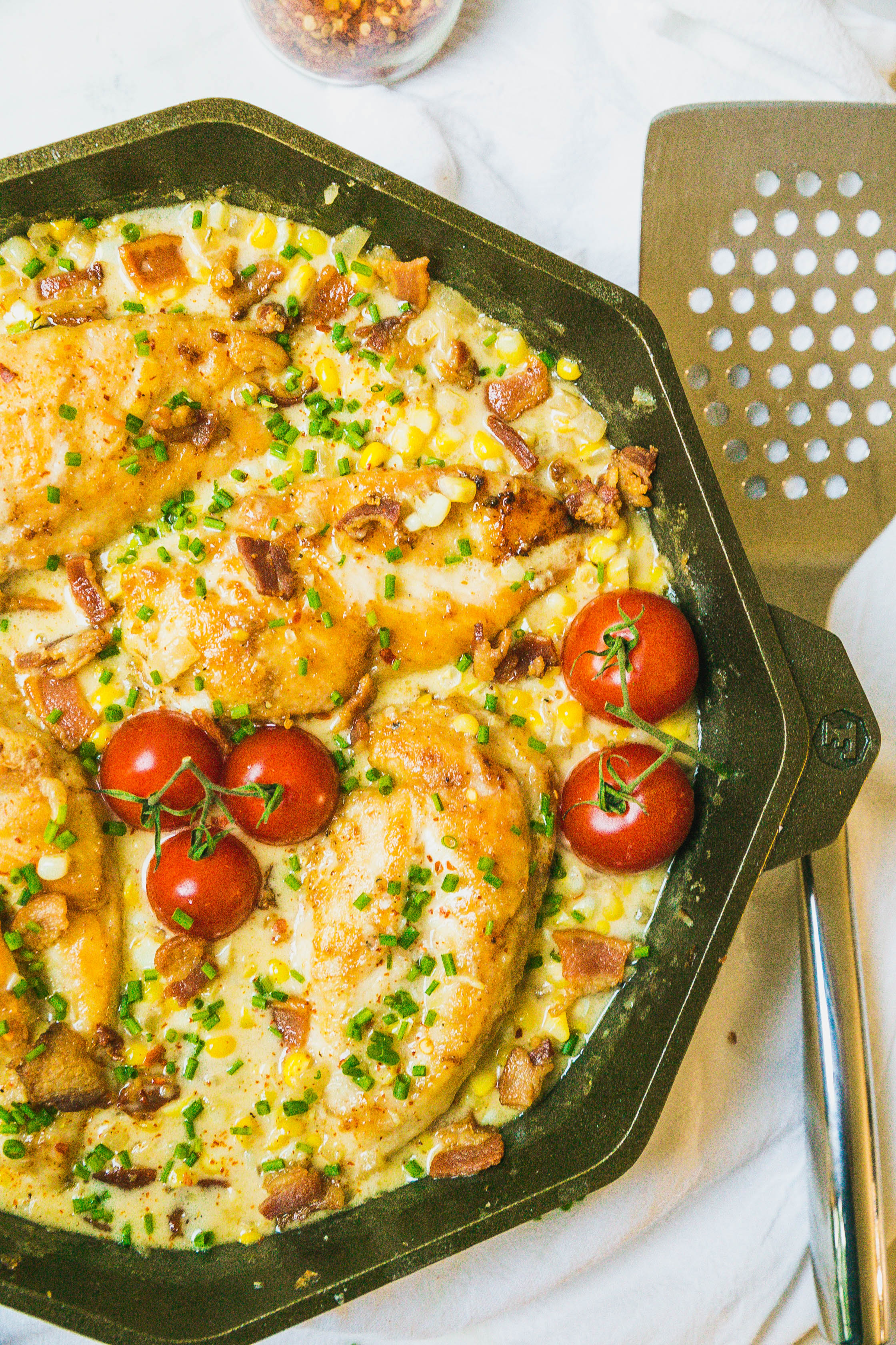 Garlic Butter Creamed Corn Skillet Bake-3.jpg