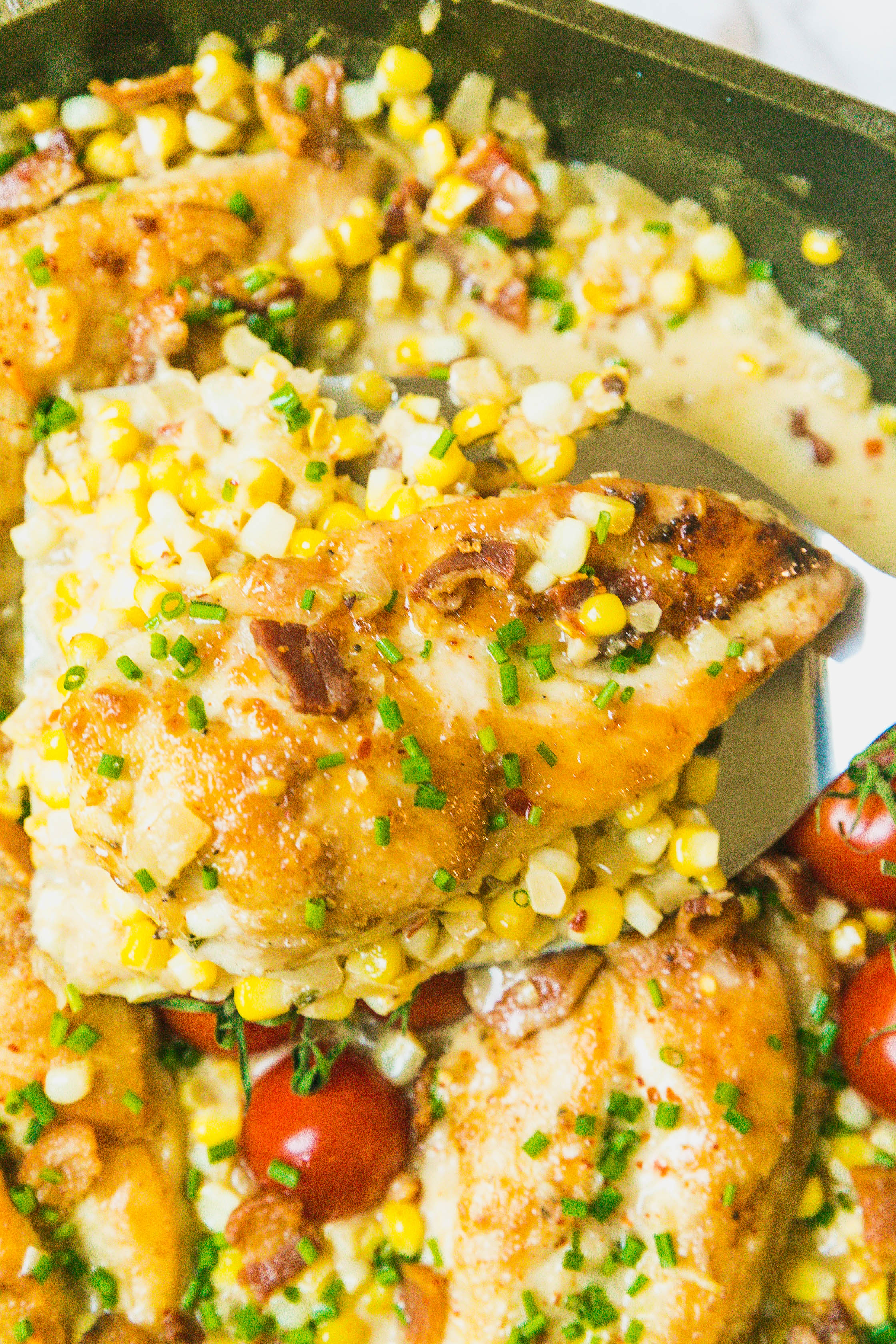 Garlic Butter Creamed Corn Skillet Bake-7.jpg