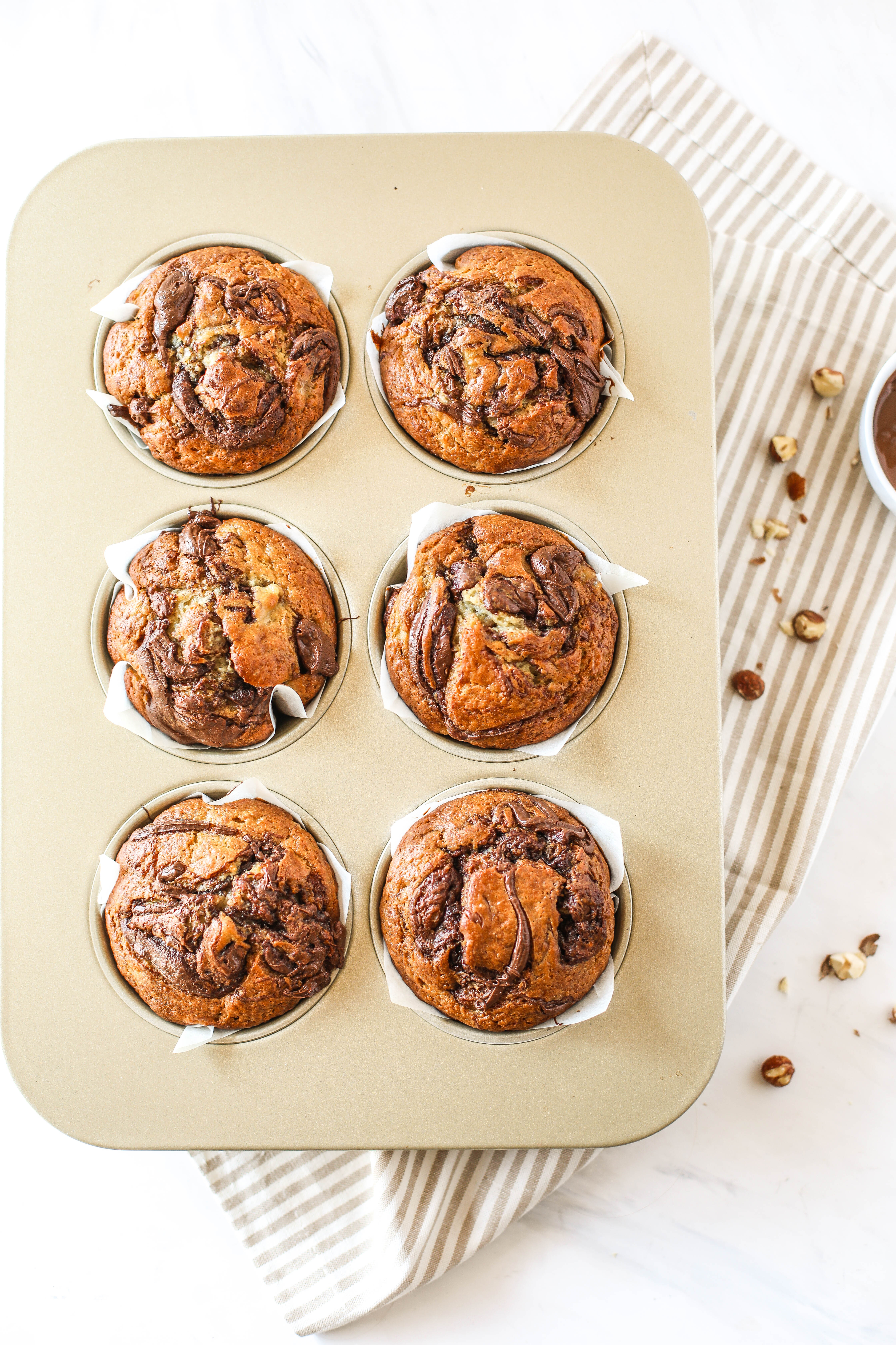 Nutella-Swirled Banana Muffins-9