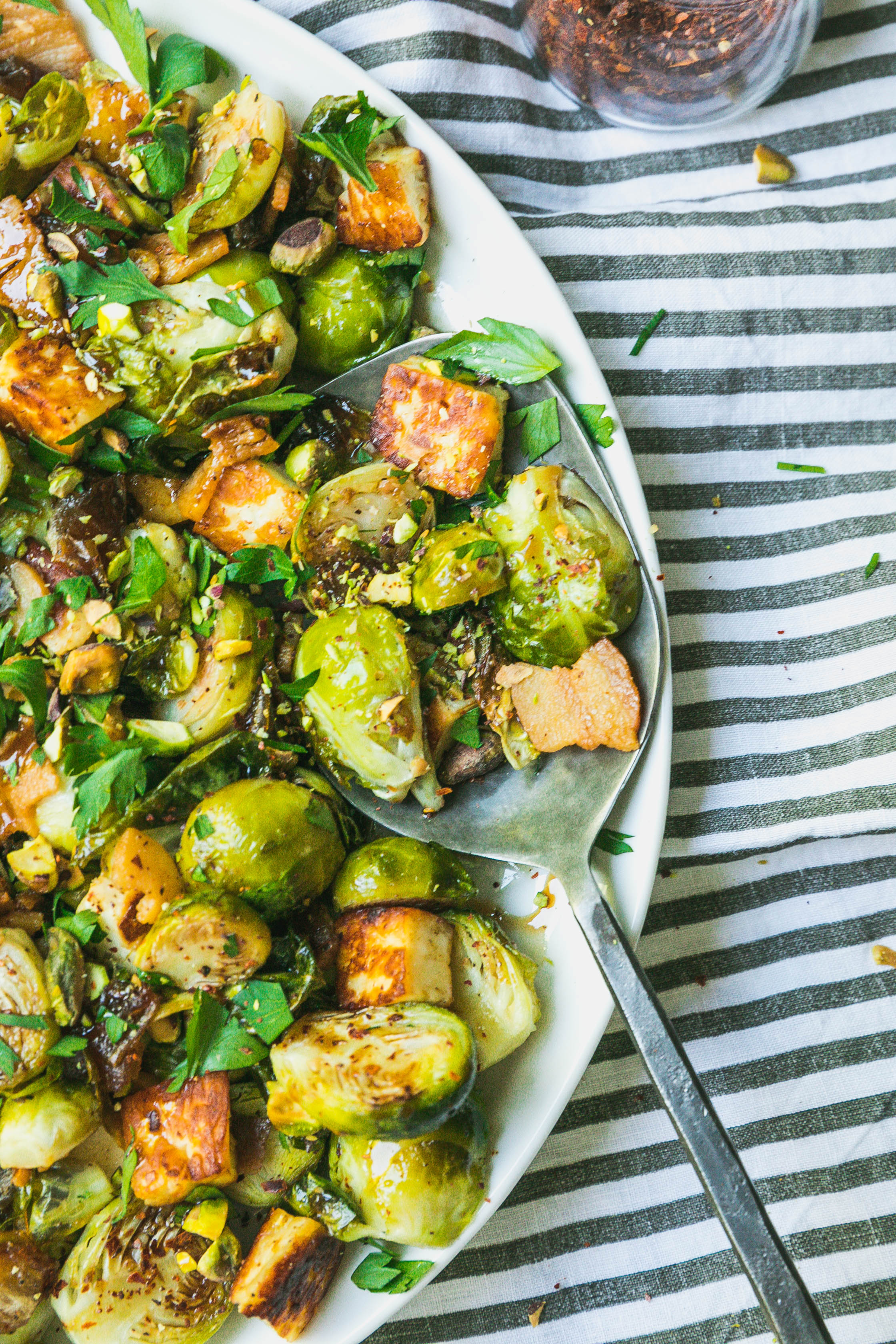 Spicy Roasted Brussels Sprouts with Pancetta, Dates and ...