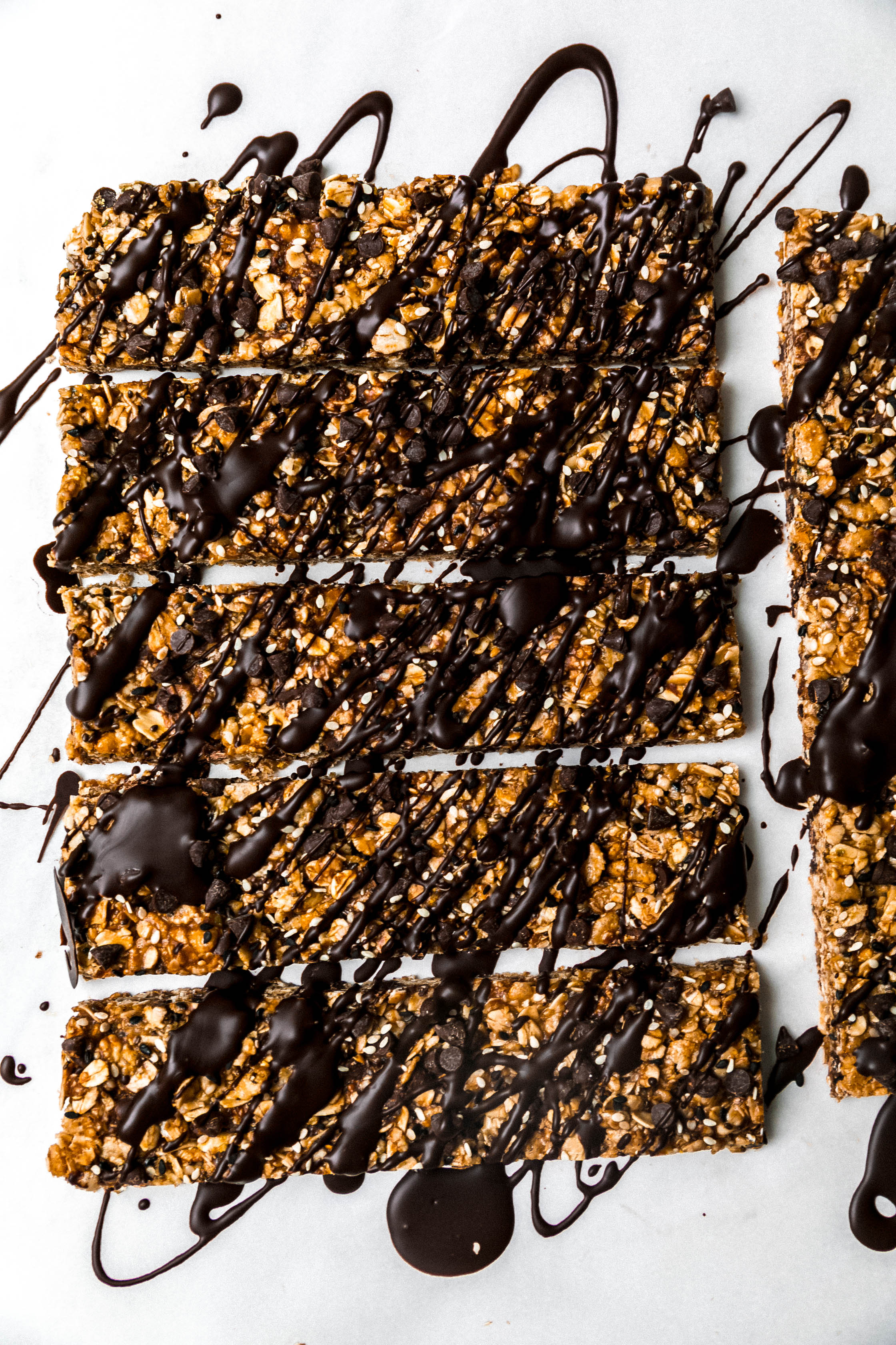 Chocolate ChipTahini Granola Bars Never Not Hungry