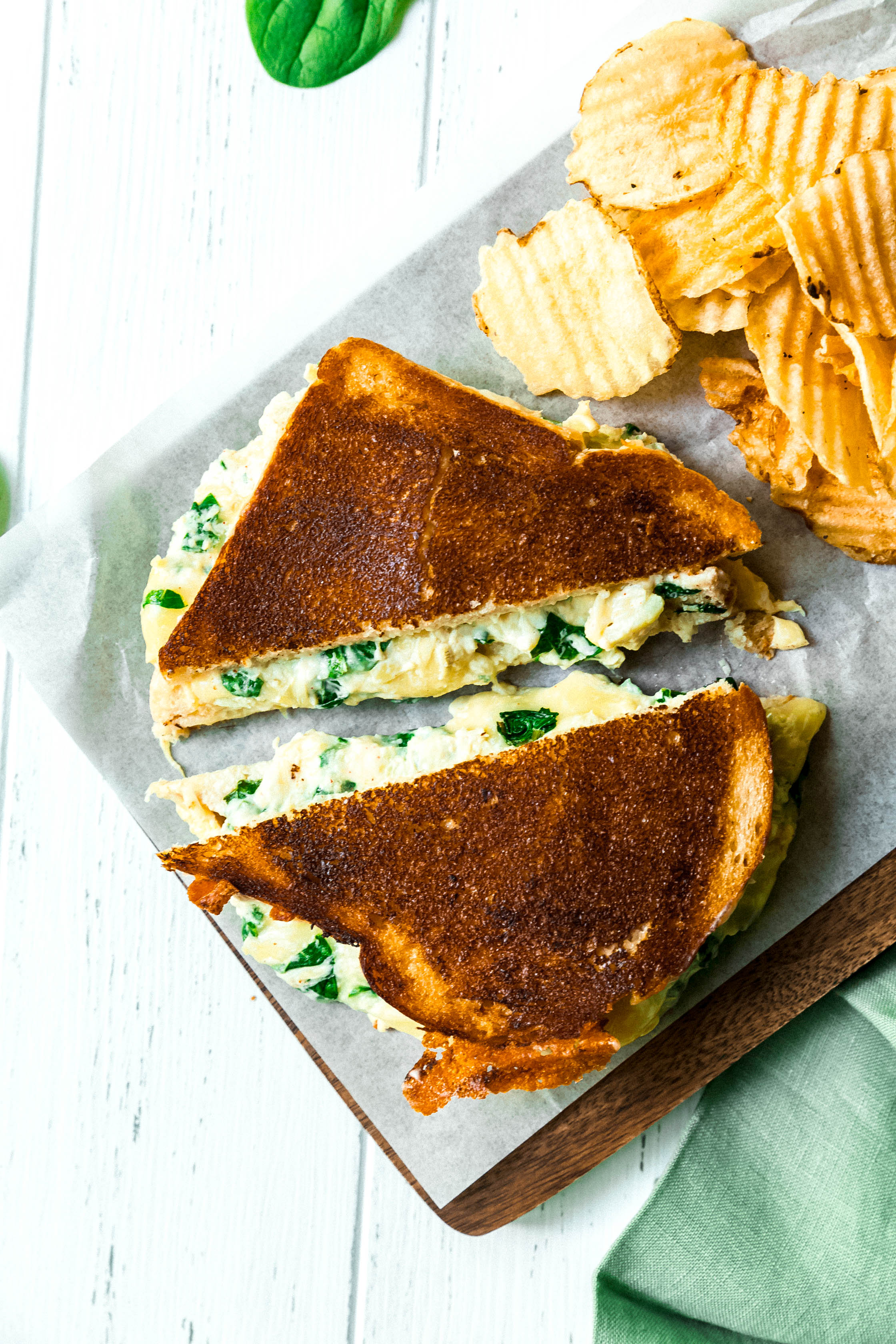 SpinachArtichoke Grilled Cheese Sandwiches Never Not Hungry