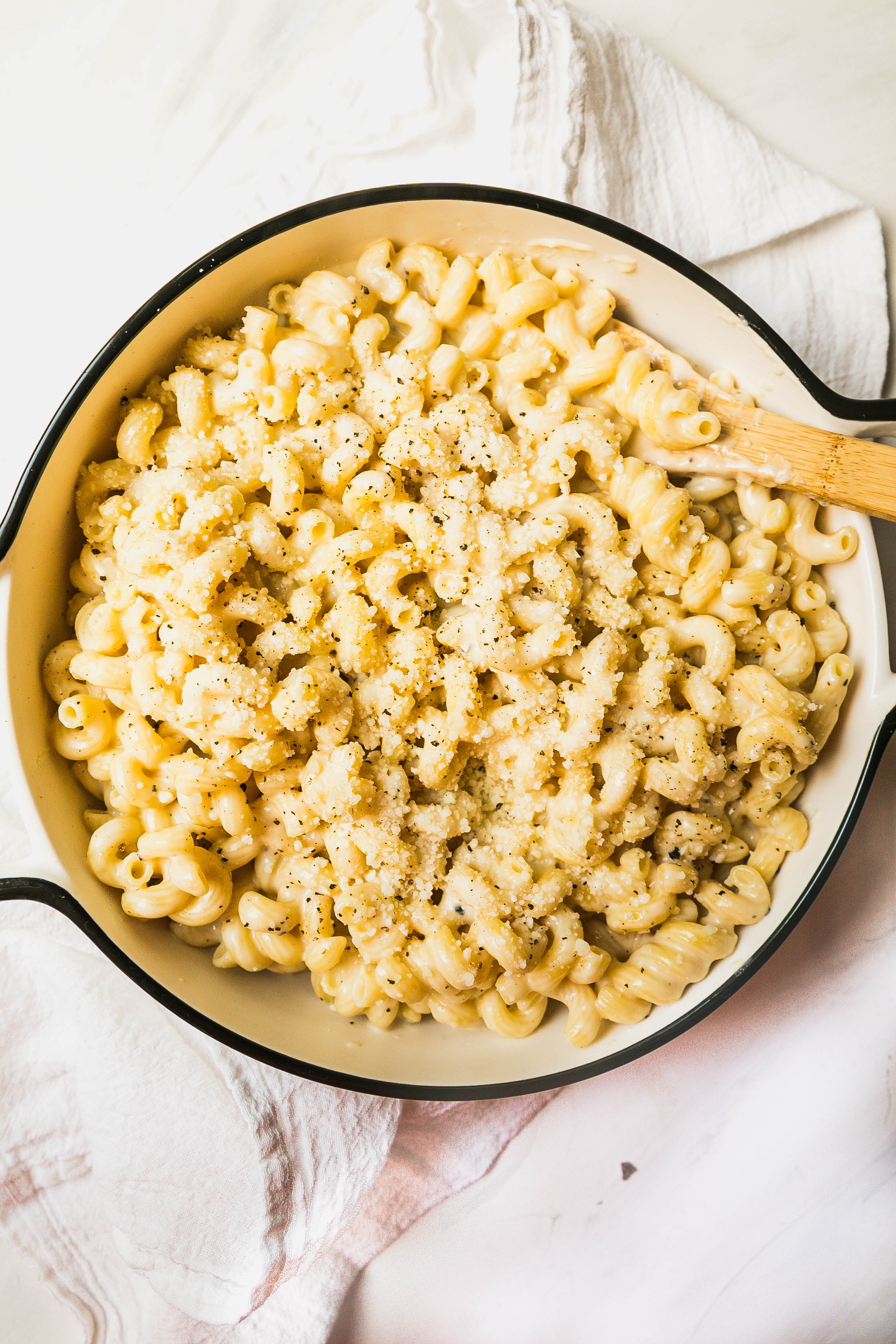 Cacio E Pepe Macaroni And Cheese - Never Not Hungry